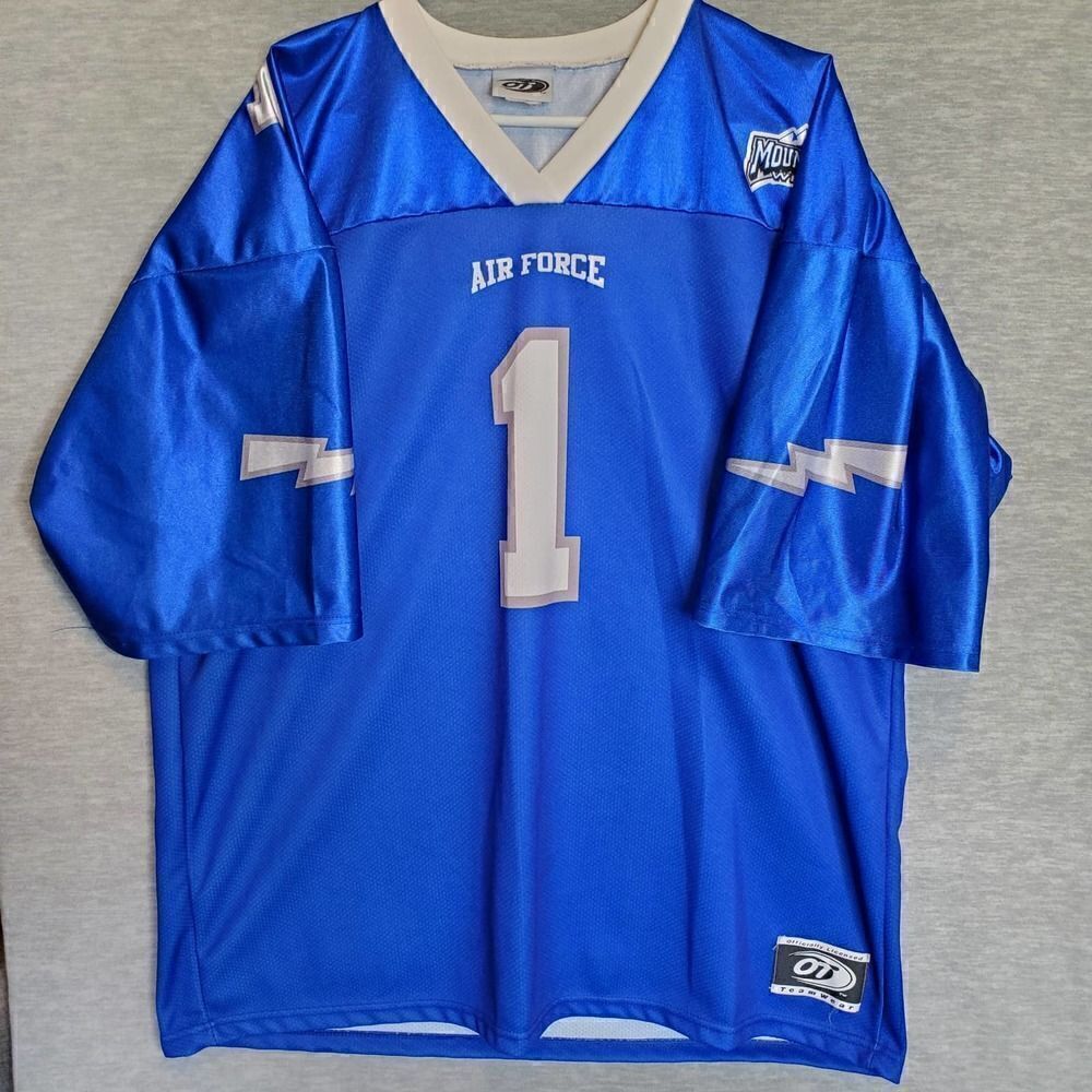 Vintage Air Force Jersey Mens 2xl Blue Ot Sports Mountain West Football Pullover